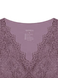 Midnight Elegance Lace V-Neck Crop Top - REORIA