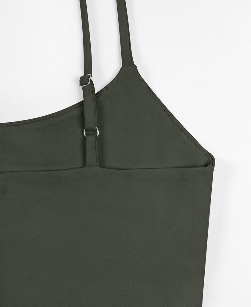 Adjustable Spaghetti Strap Seamless Camisole Crop Tops - REORIA