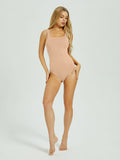 Tranquil Shores Square Neck Bodysuits Tops