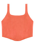 Sleeveless Bustier Crop Tank Tops