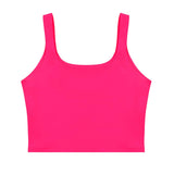 Square Neck Seamless Sleeveless Crop Tops - REORIA