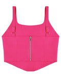 Sleeveless Bustier Crop Tank Tops
