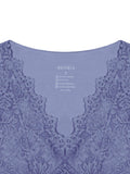Midnight Elegance Lace V-Neck Crop Top - REORIA
