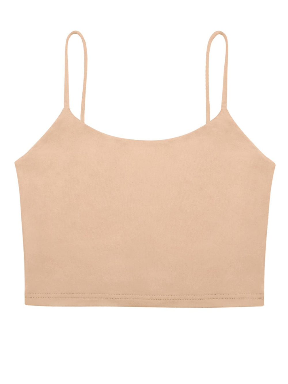 Adjustable Spaghetti Strap Seamless Camisole Crop Tops - REORIA