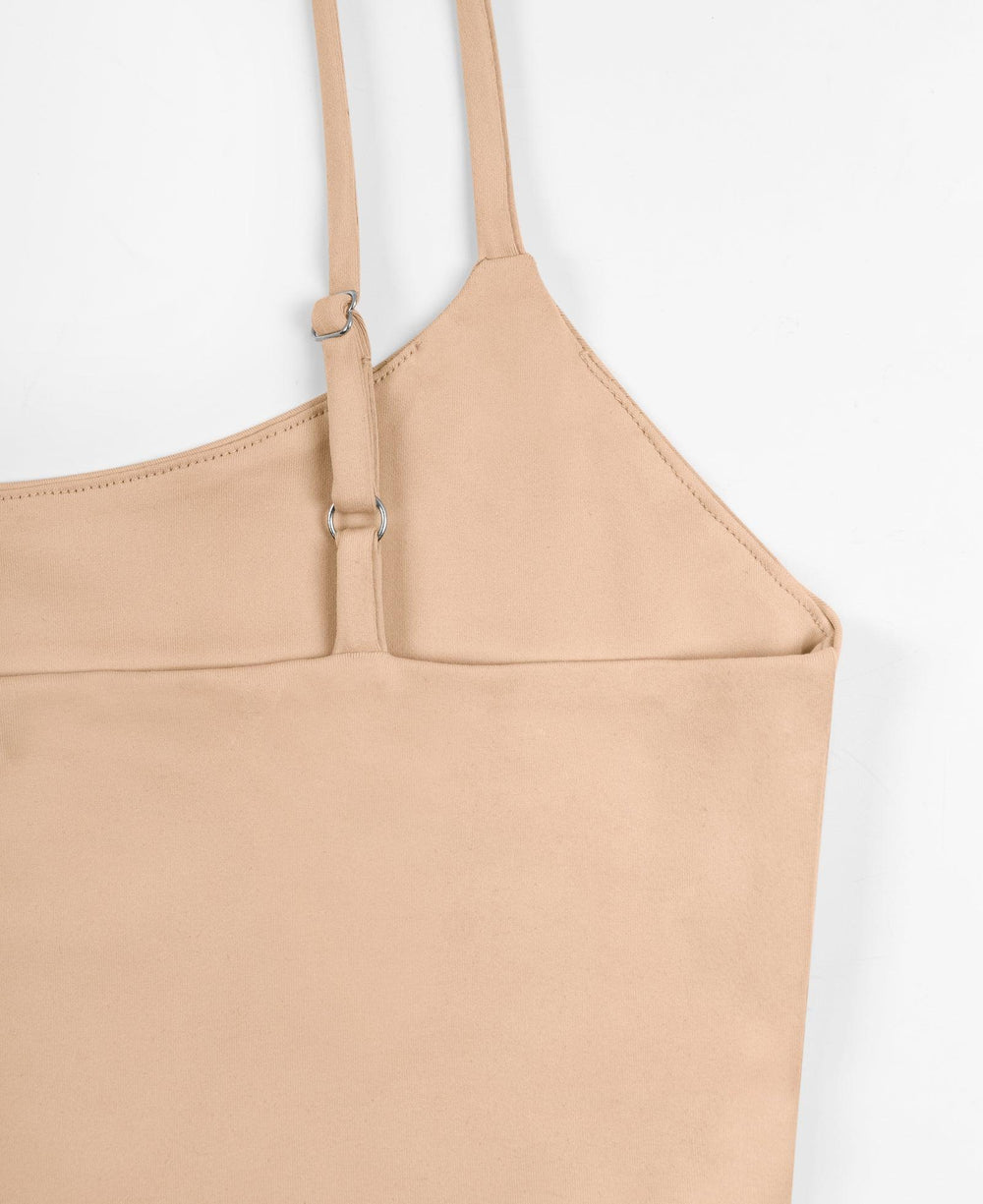 Adjustable Spaghetti Strap Seamless Camisole Crop Tops - REORIA