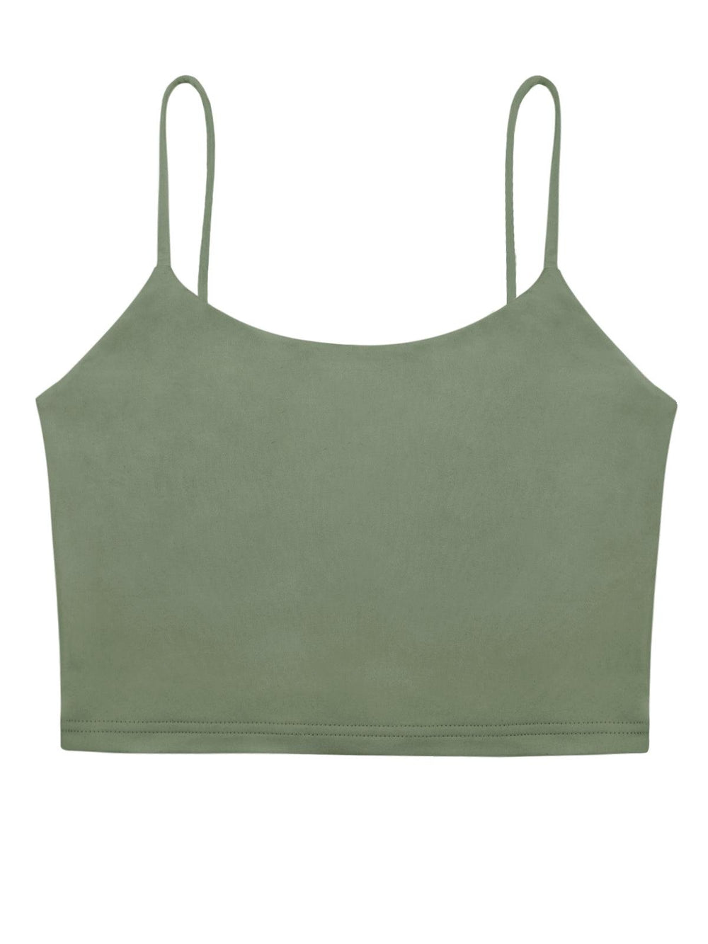 Adjustable Spaghetti Strap Seamless Camisole Crop Tops - REORIA
