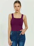 Tranquil Shores Square Neck Bodysuits Tops
