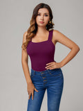 Tranquil Shores Square Neck Bodysuits Tops