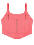 Sleeveless Bustier Crop Tank Tops