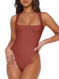 Fantasy Waves Square Neck Bodysuit - REORIA