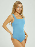 Tranquil Shores Square Neck Bodysuits Tops