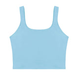 Square Neck Seamless Sleeveless Crop Tops - REORIA