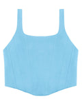 Sleeveless Bustier Crop Tank Tops