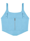 Sleeveless Bustier Crop Tank Tops