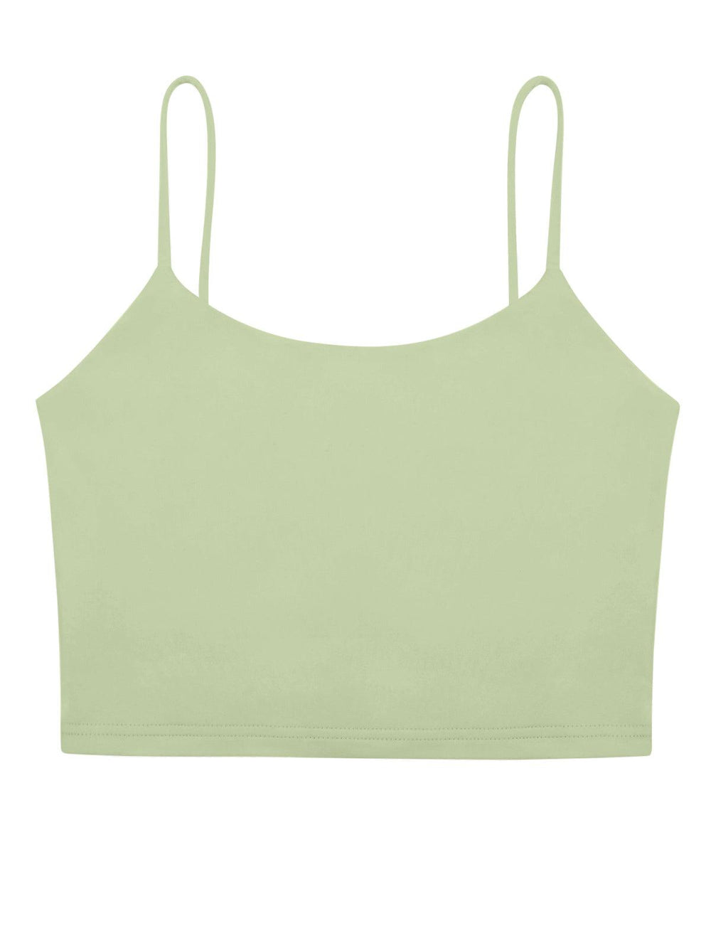 Adjustable Spaghetti Strap Seamless Camisole Crop Tops - REORIA