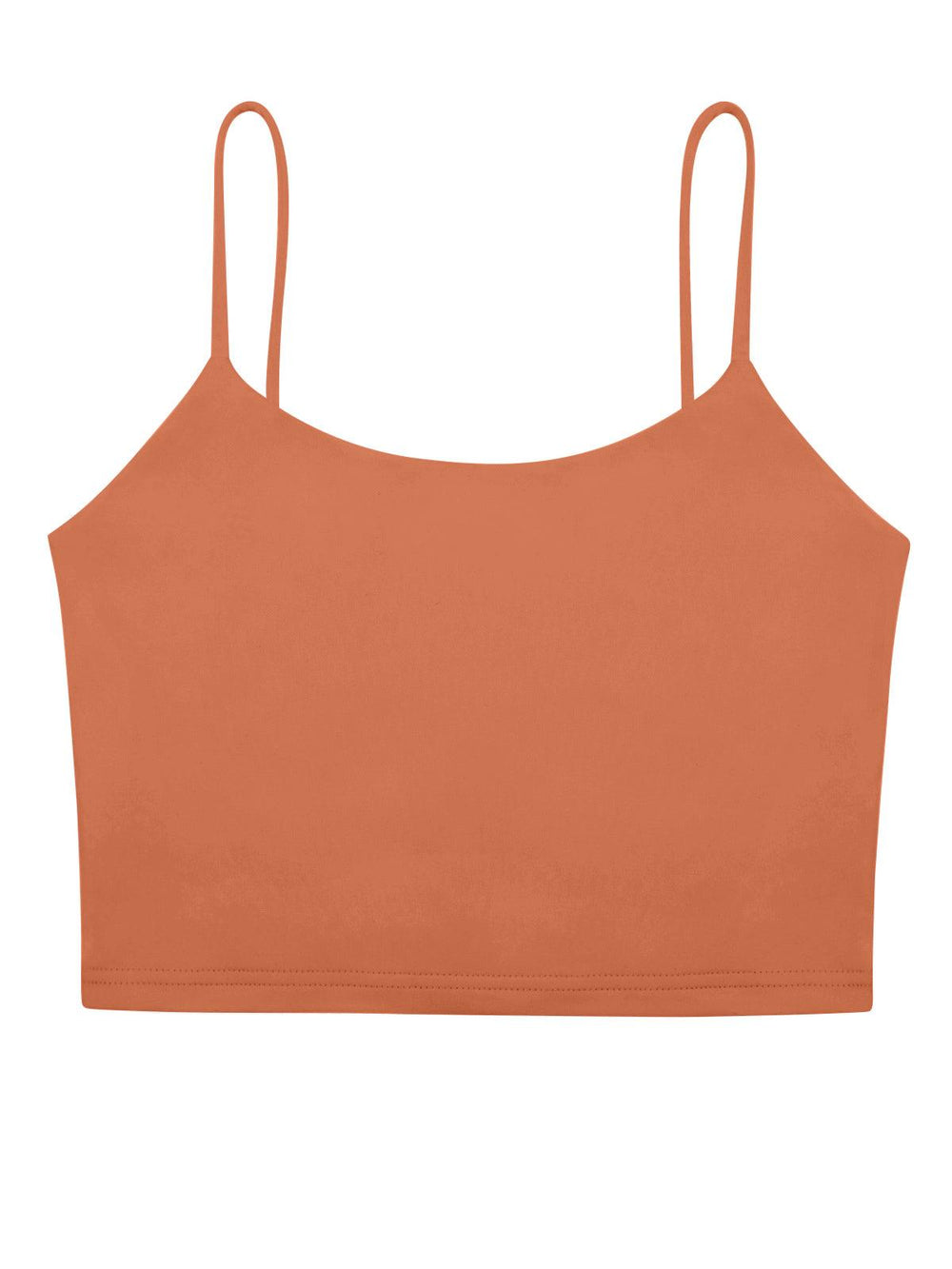 Adjustable Spaghetti Strap Seamless Camisole Crop Tops - REORIA