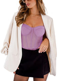 Glamorous Illusion Spaghetti Strap Bodysuit - REORIA