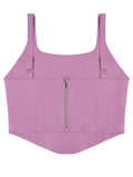 Sleeveless Bustier Crop Tank Tops