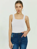 Tranquil Shores Square Neck Bodysuits Tops