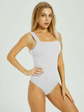 Tranquil Shores Square Neck Bodysuits Tops