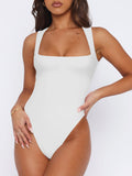 Fantasy Waves Square Neck Bodysuit - REORIA