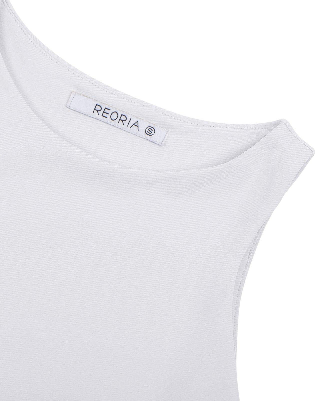 Sleeveless Halter Neck Tank Crop Tops - REORIA