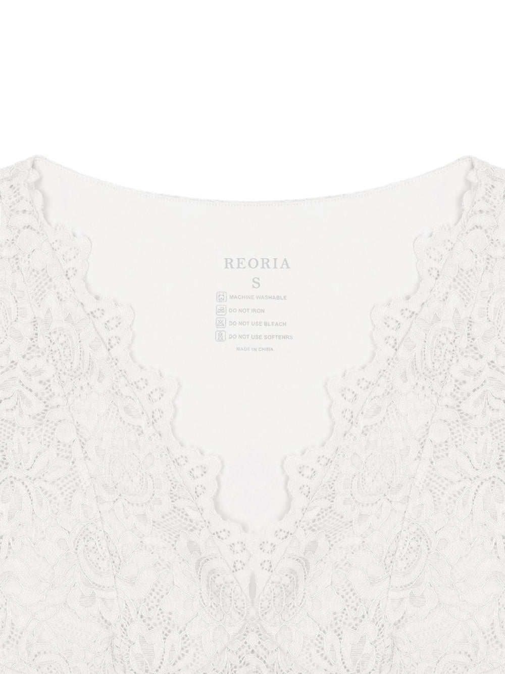 Midnight Elegance Lace V-Neck Crop Top - REORIA