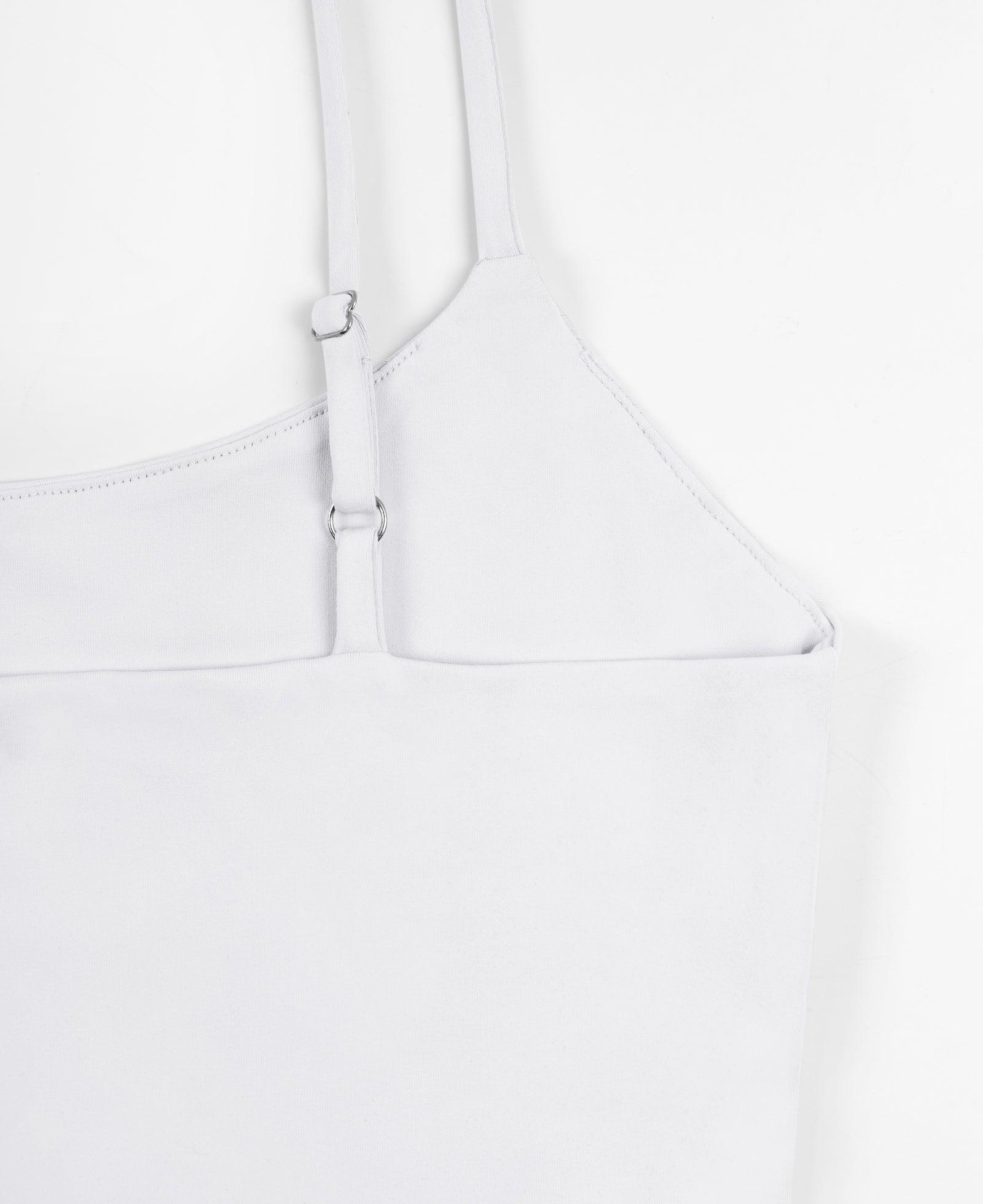 Adjustable Spaghetti Strap Seamless Camisole Crop Tops - REORIA