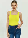 Tranquil Shores Square Neck Bodysuits Tops
