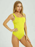 Tranquil Shores Square Neck Bodysuits Tops