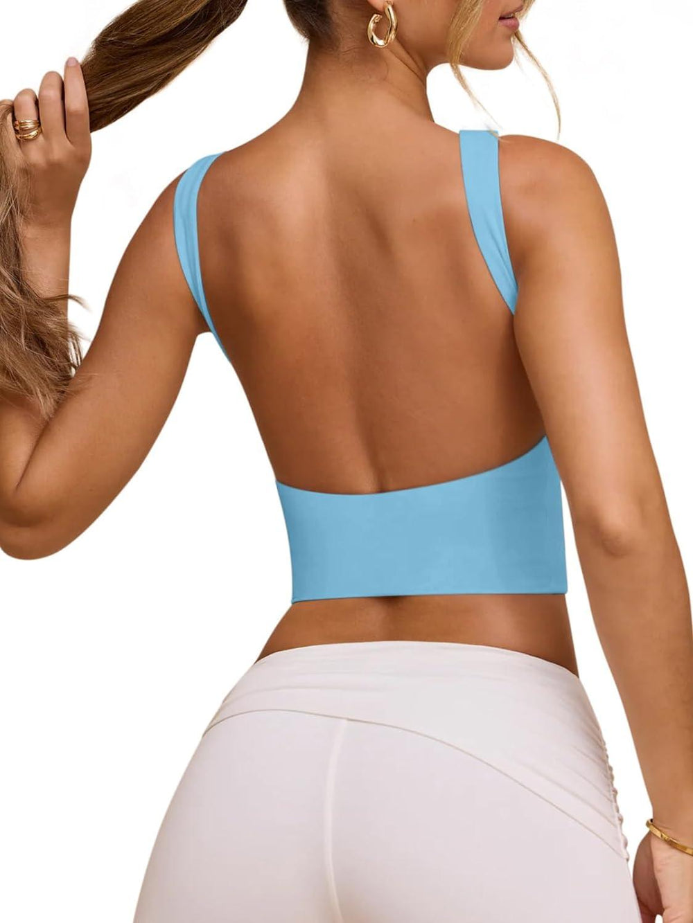 Backless Beauty Strappy Crop Top - REORIA - B0CYZ28C9P