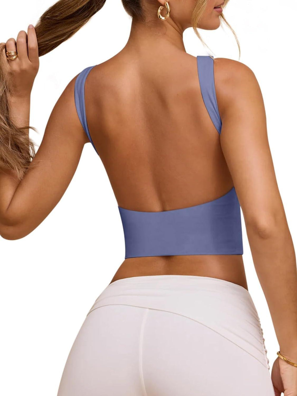 Backless Beauty Strappy Crop Top - REORIA - B0CYZPG6Z3