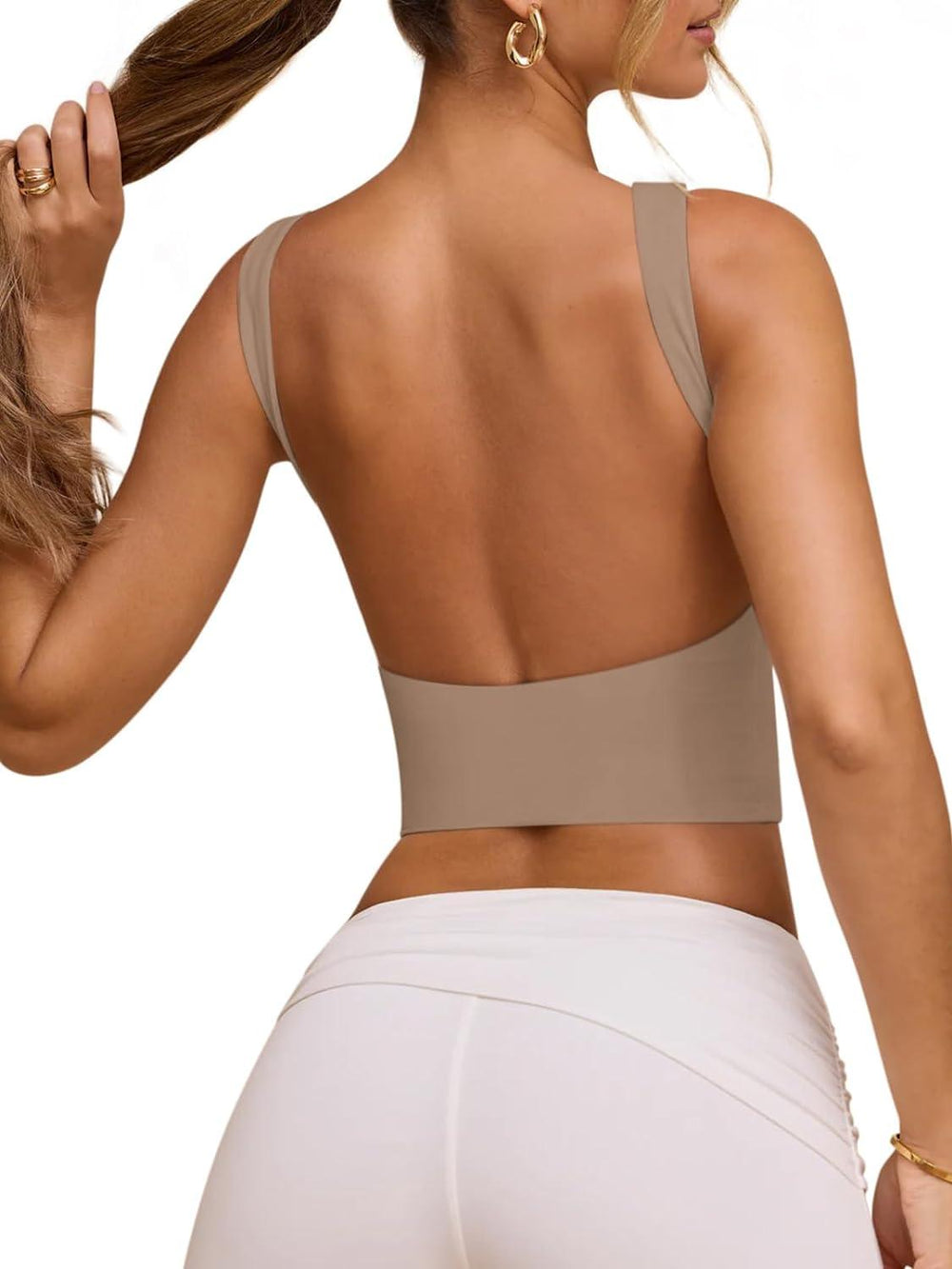 Backless Beauty Strappy Crop Top - REORIA - B0CSYJQL6Q
