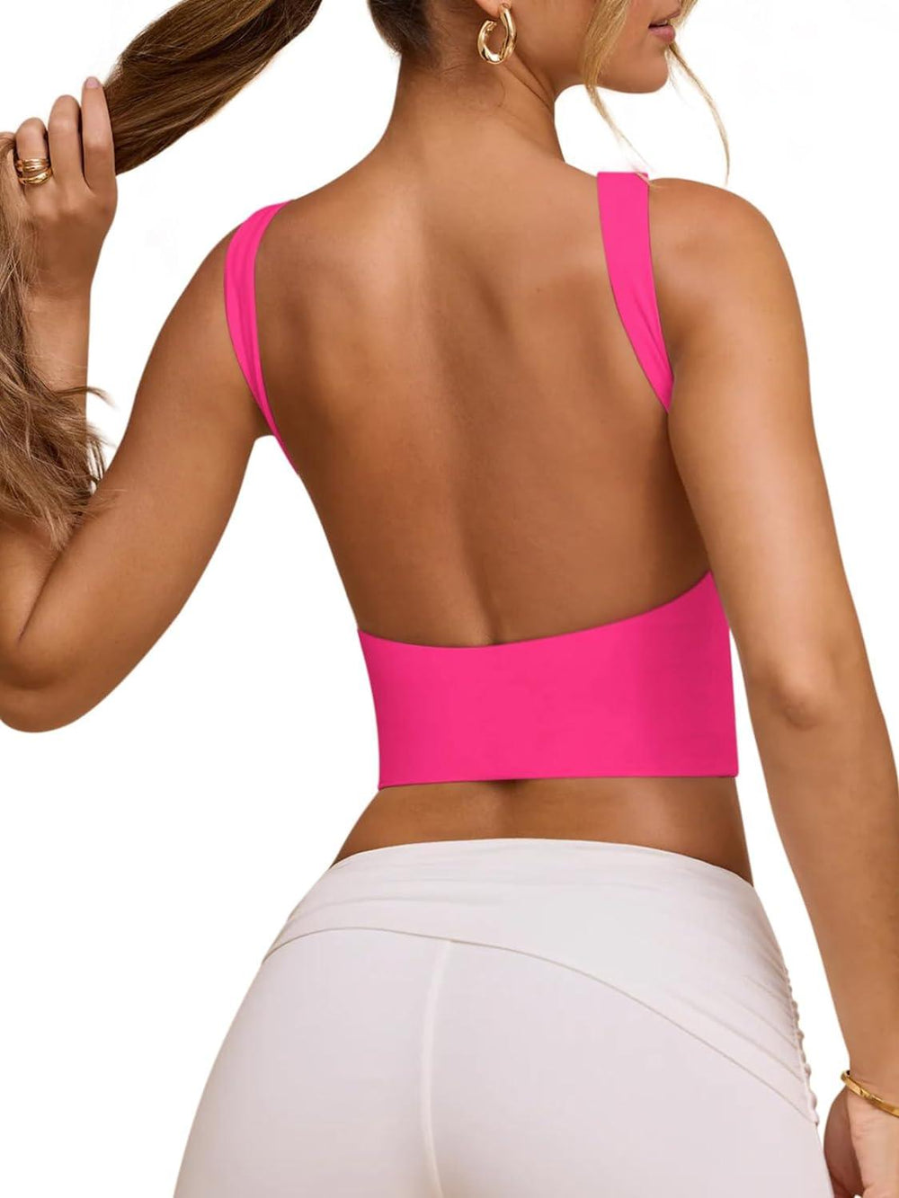 Backless Beauty Strappy Crop Top - REORIA - B0CSYPHFSZ