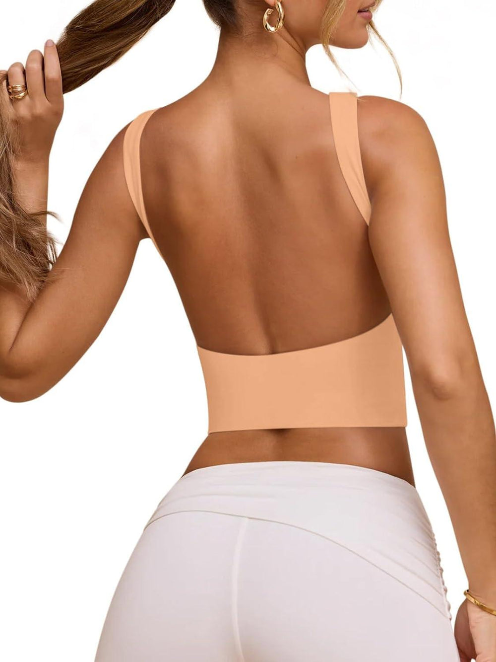 Backless Beauty Strappy Crop Top - REORIA - B0CYZF6WR5