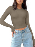 Celestial Vibes Ribbed Crop Top - REORIA - B0CPT4K685