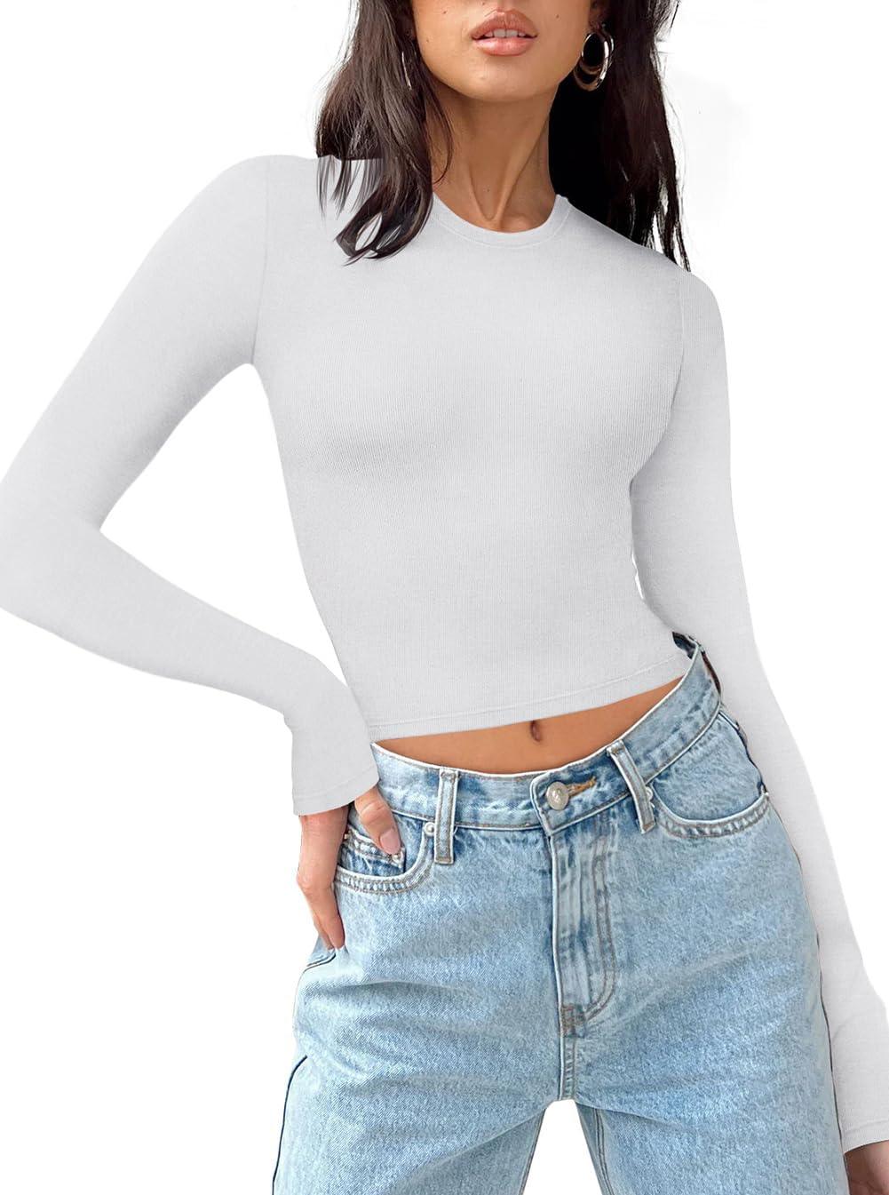 Celestial Vibes Ribbed Crop Top - REORIA - B0CPT4LF14