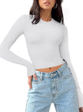 Celestial Vibes Ribbed Crop Top - REORIA - B0CPT4LF14