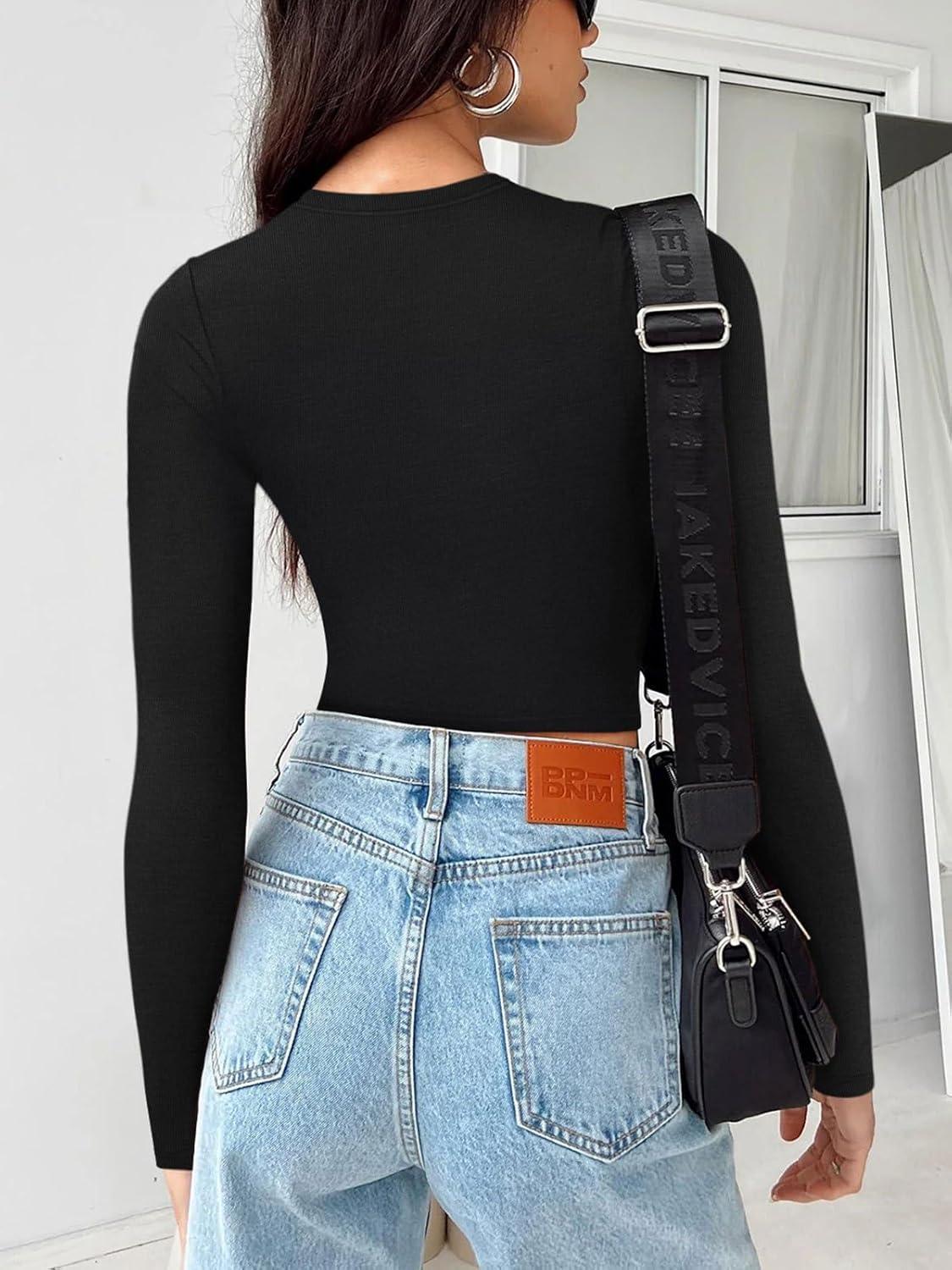 Celestial Vibes Ribbed Crop Top - REORIA - B0CPT5VYMC