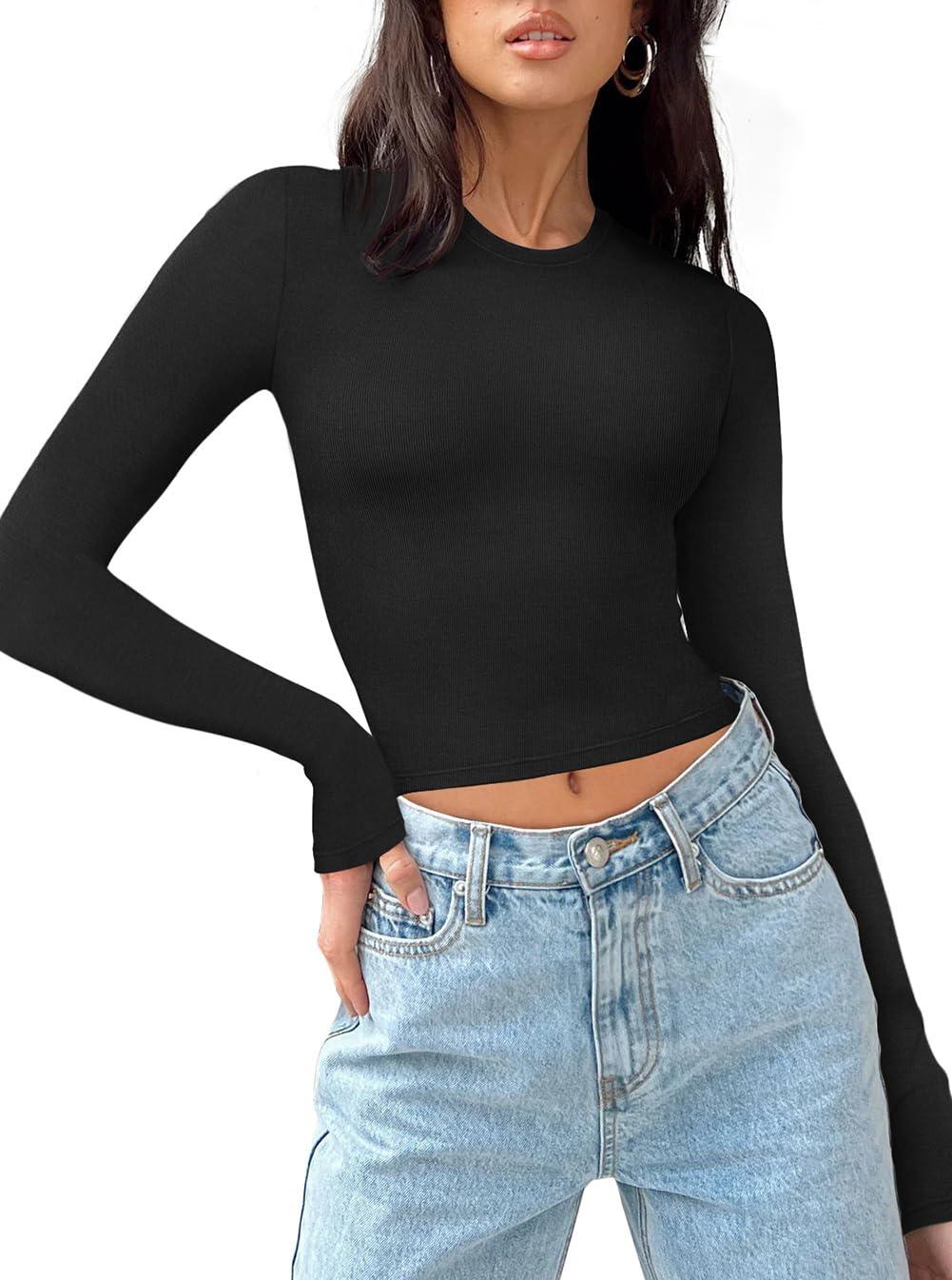 Celestial Vibes Ribbed Crop Top - REORIA - B0CPT5VYMC