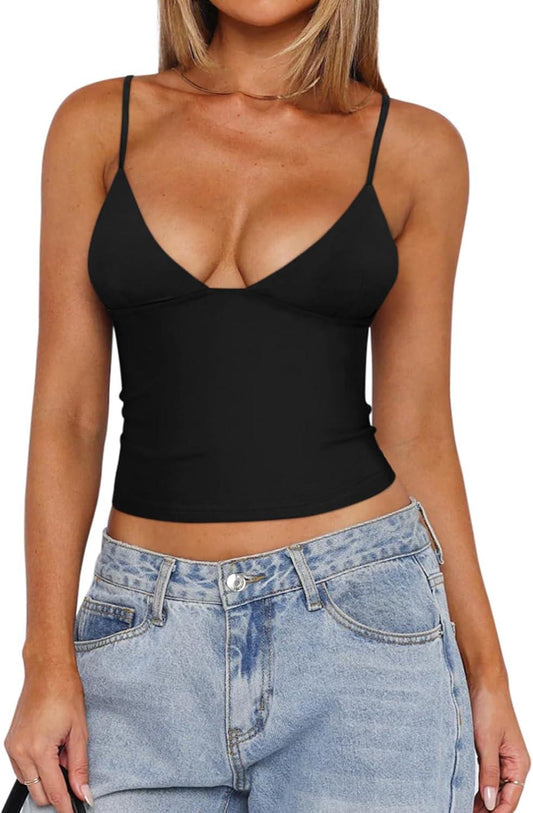 Celestial Y2K Cropped Tank Tops - REORIA - B0D1C7Q3Z9