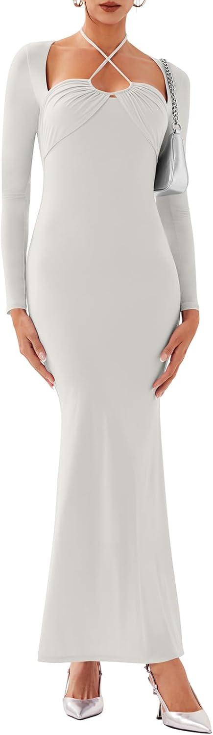 Enchanted Seraph Cross - Neck Mermaid Gown - REORIA - B0DD3ZS859