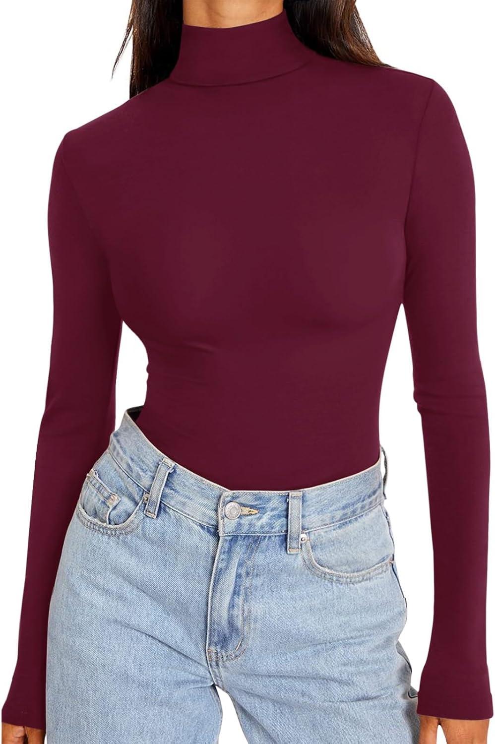 Endless Horizon Mock Neck Top - REORIA - B0DBDDQ9FL