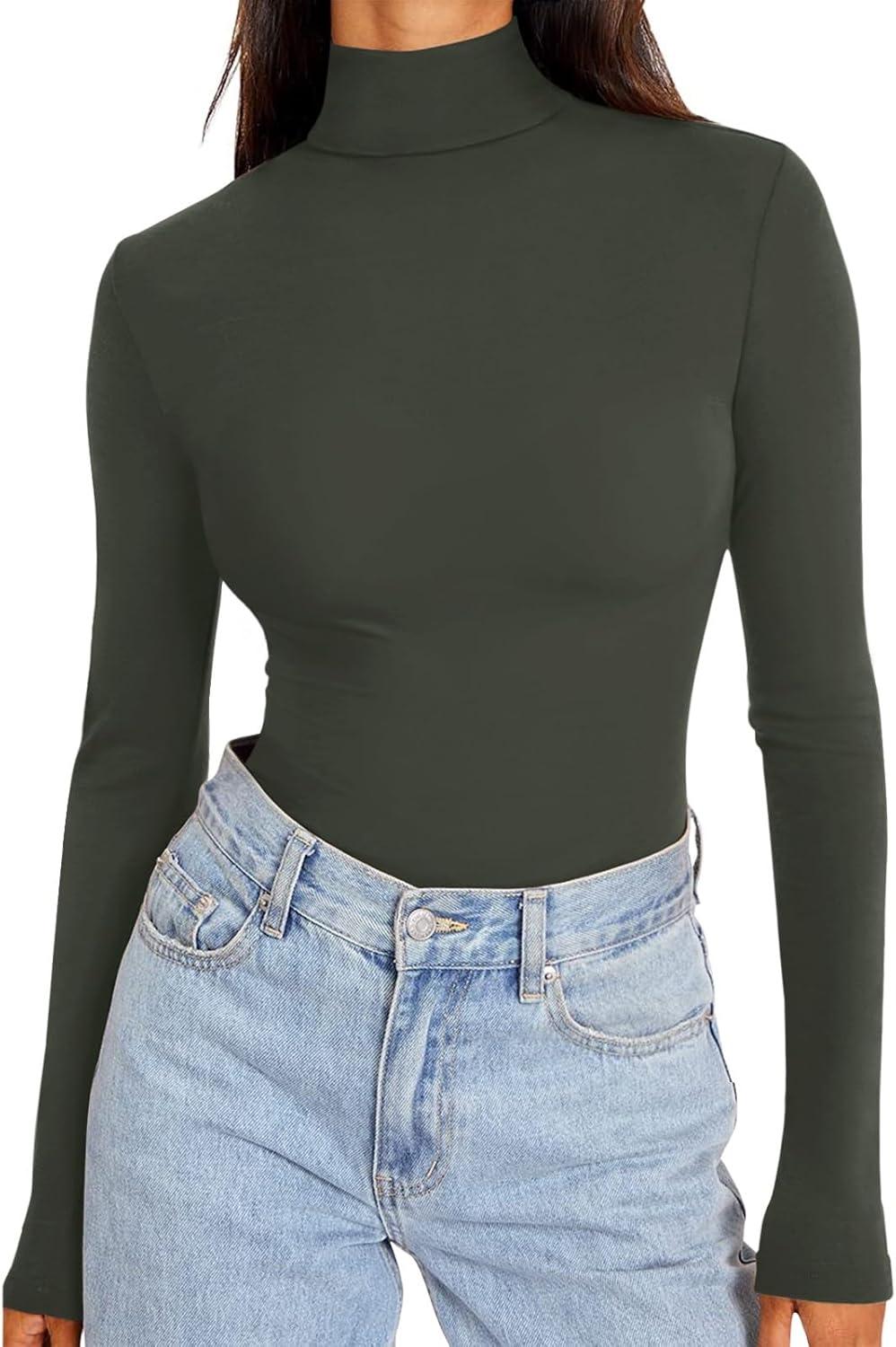 Endless Horizon Mock Neck Top - REORIA - B0DBD5MMQY