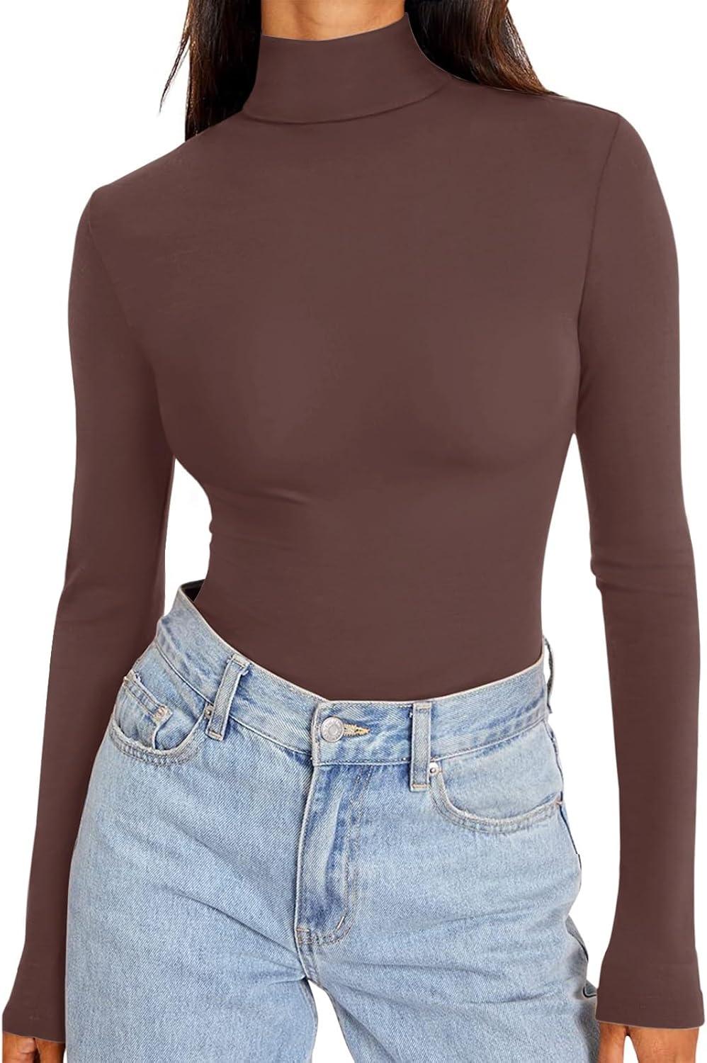 Endless Horizon Mock Neck Top - REORIA - B0DBD6X4ZC
