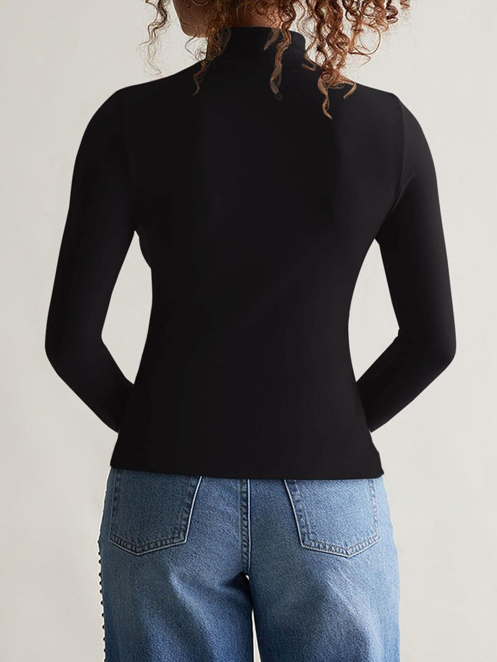 Endless Horizon Mock Neck Top - REORIA - B0DBD6L1WH