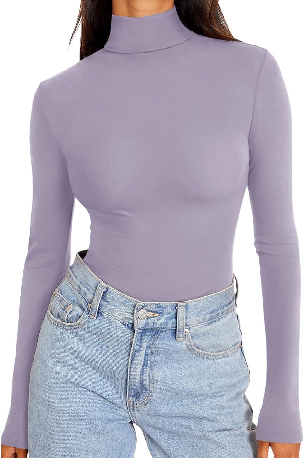 Endless Horizon Mock Neck Top - REORIA - B0DBD9L95Q