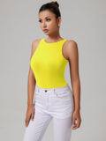 Ultimate Obsession Halter Neck Bodysuit-Yellow