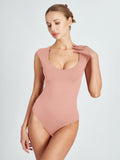 Casual V Neck Slimming Going Out Bodysuits